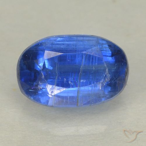 0.86 ct Blue Kyanite, 6.4 x 4.2 mm Oval Cut From Nepal, Photo A