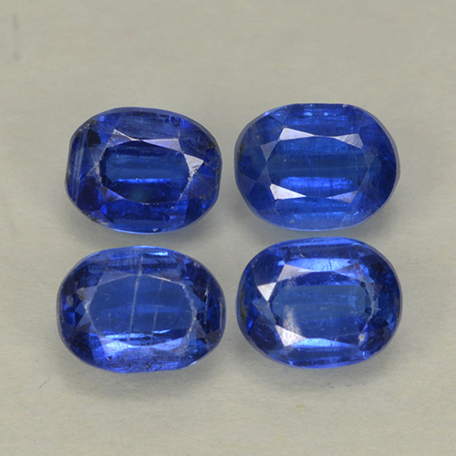 Темно-синий Кианит Камень - 0.5ct Фасетный Овал (ID: 499565)