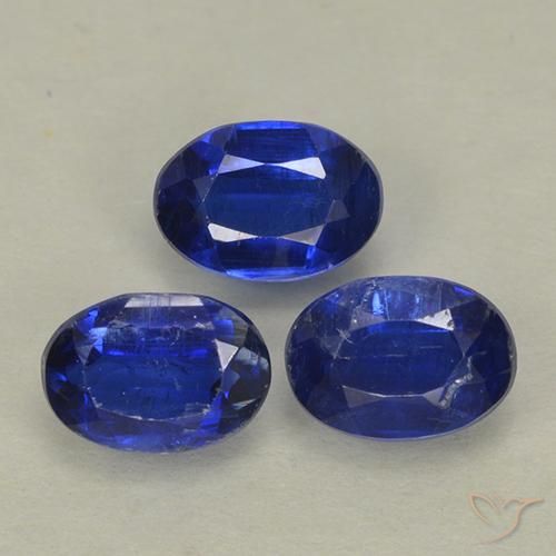 1.52 ctw Blue Kyanite Stones, Natural Kyanite in Oval Facet Shape for Sale
