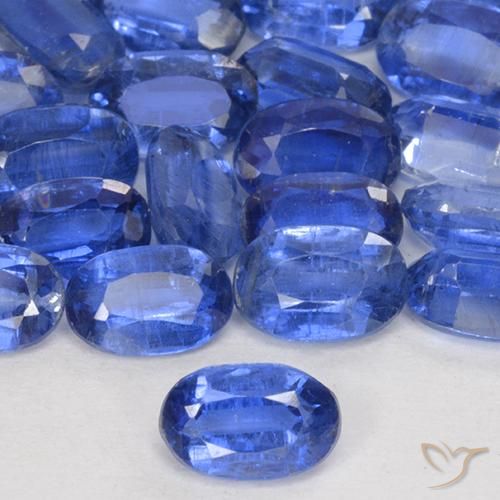 0.69ct Natural Cornflower Blue Kyanite, Oval, SI