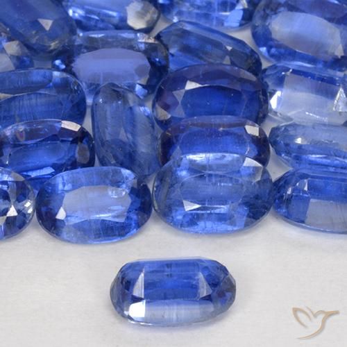 Kyanite Gemstones in 6.3 x 4.1 mm Size for Sale, Kyanite Stones in Cornflower Blue Color