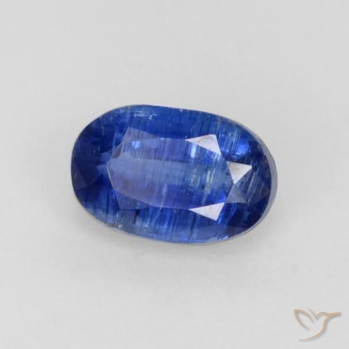 0.74 ct Blue Kyanite Stone, Natural Kyanite in Oval Facet Shape for Sale