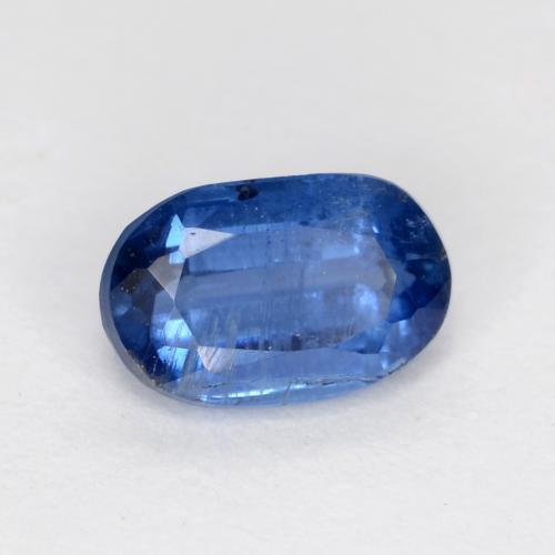0.70 ct Blue Kyanite Stone, Natural Kyanite in Oval Facet Shape for Sale