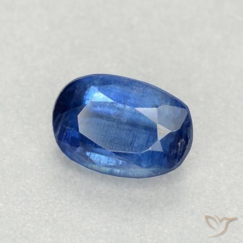0.76 ct Blue Kyanite Stone, Natural Kyanite in Oval Facet Shape for Sale