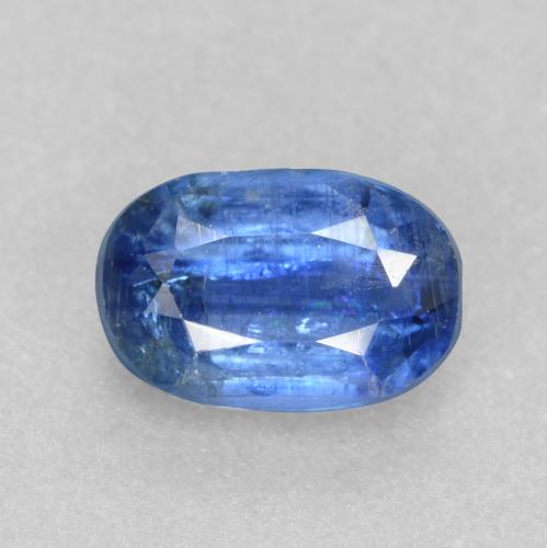 Navy Blue Kyanite Gem - 0.6ct Oval Facet (ID: 544622)