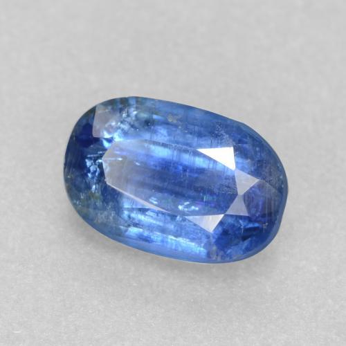 0.63 ct Blue Kyanite Stone, Natural Kyanite in Oval Facet Shape for Sale