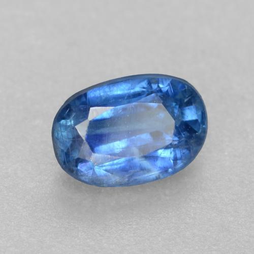 0.58 ct Blue Kyanite Stone, Natural Kyanite in Oval Facet Shape for Sale
