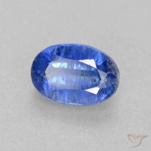 0.73 ct Blue Kyanite Stone, Natural Kyanite in Oval Facet Shape for Sale