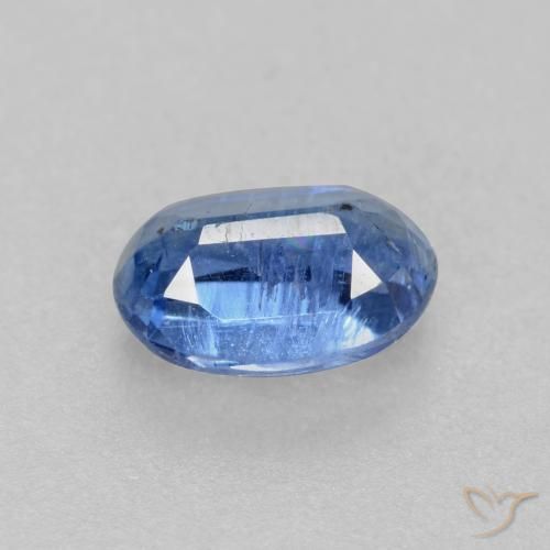Kyanite Gemstone in 6.4 x 4.4 mm Size for Sale, Kyanite Stone in Dark Blue Color