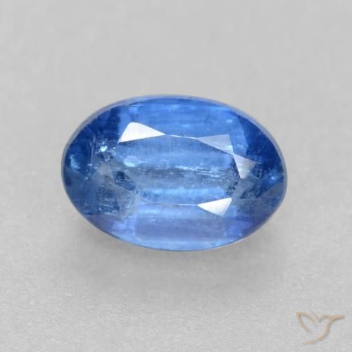 0.69ct Natural Bright Blue Kyanite, Oval, SI-I1, Photo A