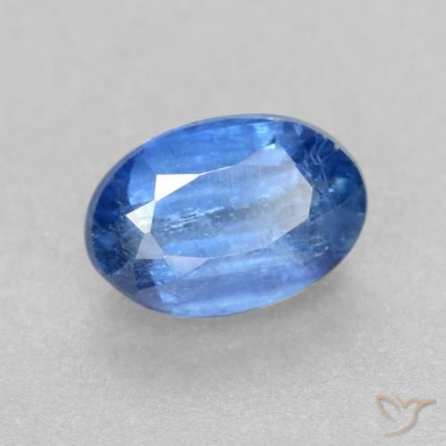 0.69 ct Blue Kyanite Stone, Natural Kyanite in Oval Facet Shape for Sale