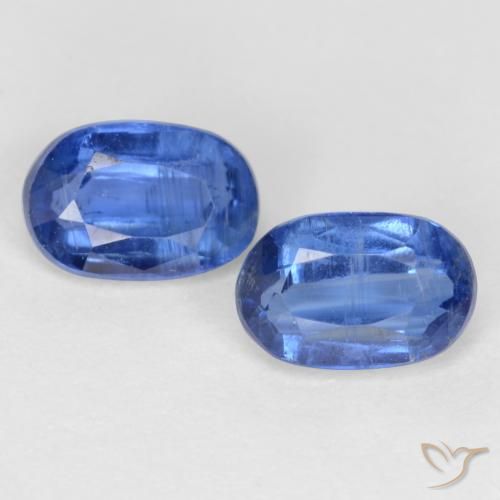 1.39 ctw Blue Kyanite Gemstones, Kyanite Gems in Oval Facet Shape for Sale.