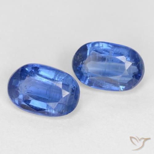 1.39 ctw Blue Kyanite Stones, Natural Kyanite in Oval Facet Shape for Sale