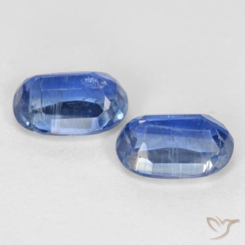 Kyanite Gemstones in 6.3 x 4.3 mm Size for Sale, Kyanite Stones in Deep Blue Color