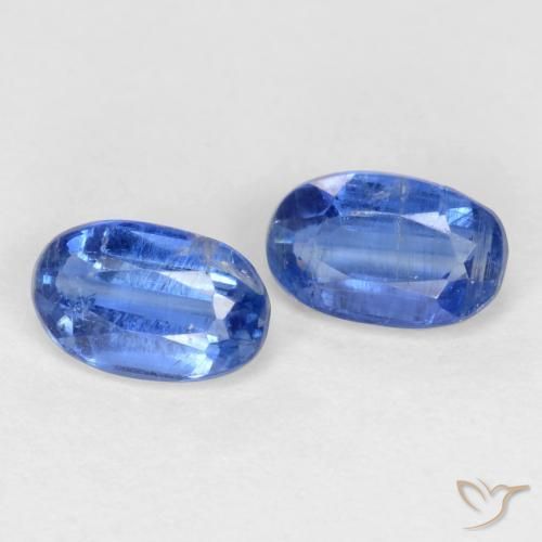 0.79 ctw Blue Kyanite Stones, Natural Kyanite in Oval Facet Shape for Sale