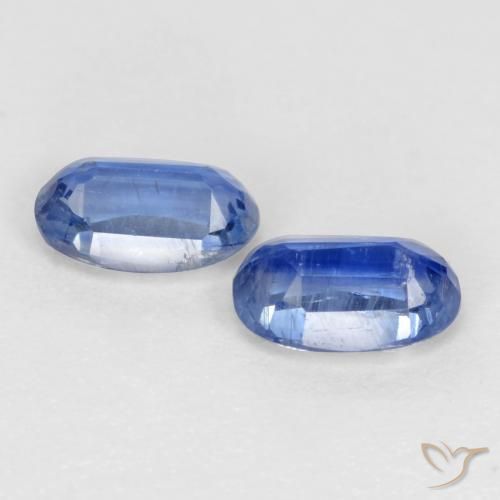 Kyanite Gemstones in 5.4 x 3.5 mm Size for Sale, Kyanite Stones in Navy Blue Color