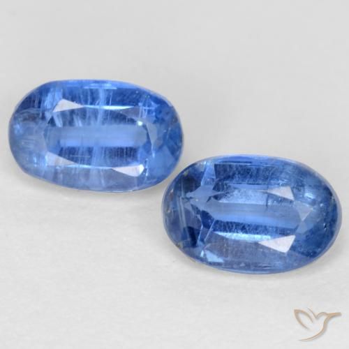 1.27 ct Blue Kyanite, 6.1 x 4 mm Oval Cut From Nepal, Photo A