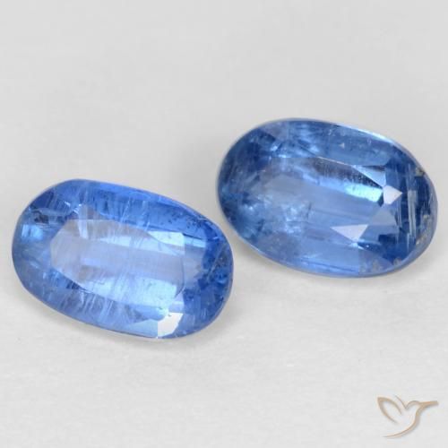 1.27 ctw Blue Kyanite Stones, Natural Kyanite in Oval Facet Shape for Sale