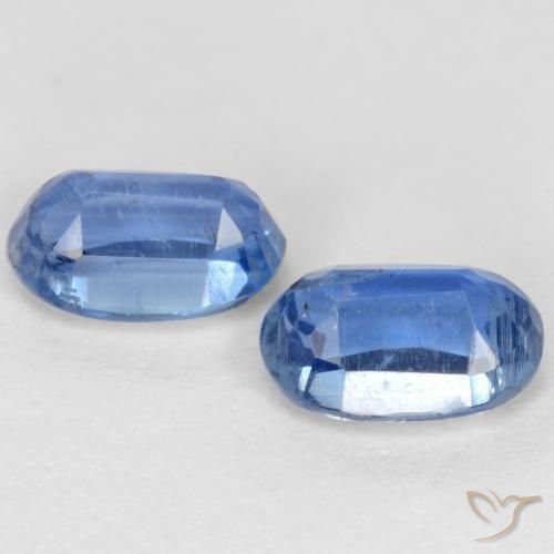 Kyanite Gemstones in 6 x 4 mm (calibrated) Size for Sale, Kyanite Stones in Bright Navy Blue Color