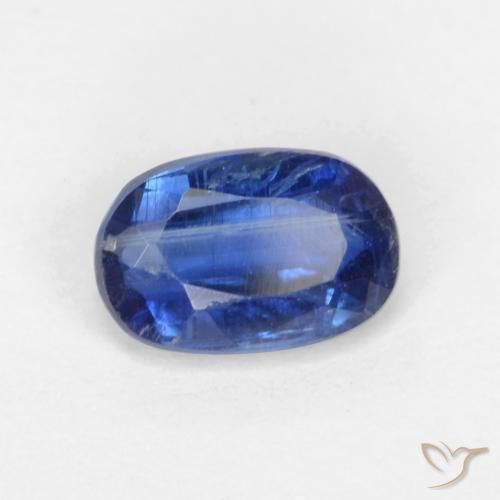 0.68 ct Blue Kyanite Stone, Natural Kyanite in Oval Facet Shape for Sale