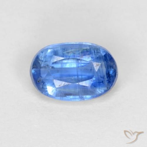 0.77ct Natural Bright Navy Blue Kyanite, Oval, SI-I1