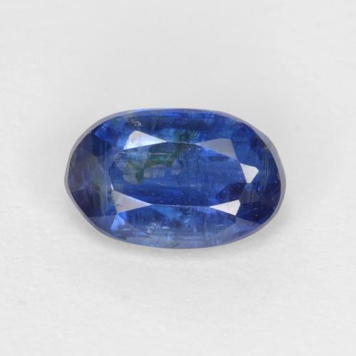 Cianita Azul Ovalada de 6,4 x 4mm de Nepal, peso de 0.64 ct, piedra preciosa natural No tratado en si-i1 Clarity, Cianita Forma ovalada de 1 pieza - Color: Azul oscuro, dureza Mohs de 6 - 7, Photo A