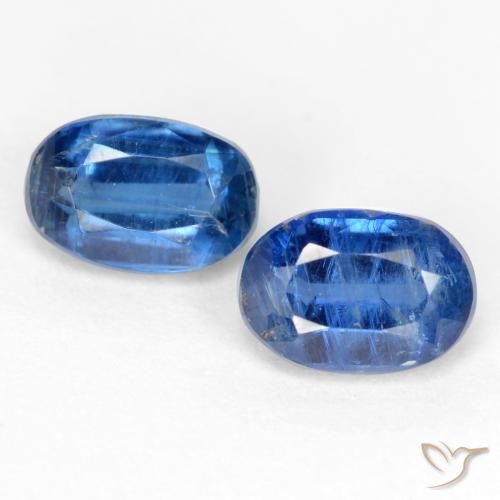 1.59 ct Blue Kyanite, 6.3 x 4.2 mm Oval Cut From Nepal, Photo A