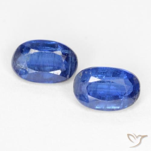 1.07ctw Natural Dark Blue Kyanite, Oval, SI-I1