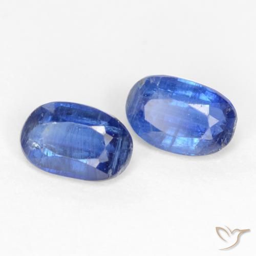 1.07 ctw Blue Kyanite Stones, Natural Kyanite in Oval Facet Shape for Sale