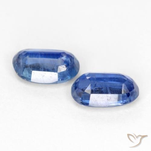 Kyanite Gemstones in 6 x 4 mm (calibrated) Size for Sale, Kyanite Stones in Dark Blue Color