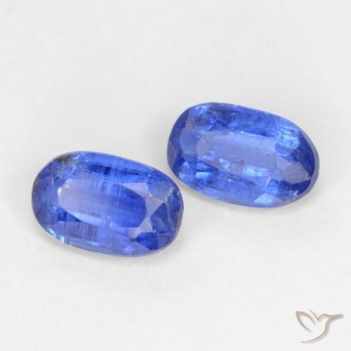 0.79 ctw Blue Kyanite Stones, Natural Kyanite in Oval Facet Shape for Sale