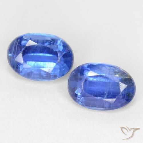 1.09ctw Natural Dark Blue Kyanite, Oval, SI-I1