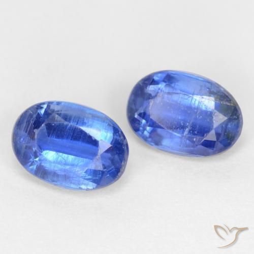 1.09 ctw Blue Kyanite Stones, Natural Kyanite in Oval Facet Shape for Sale