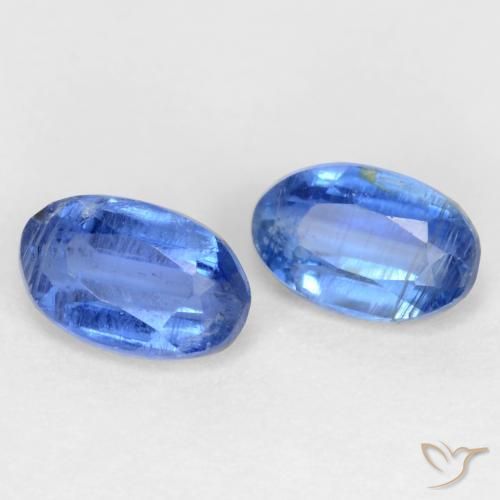 0.73 ctw Blue Kyanite Stones, Natural Kyanite in Oval Facet Shape for Sale