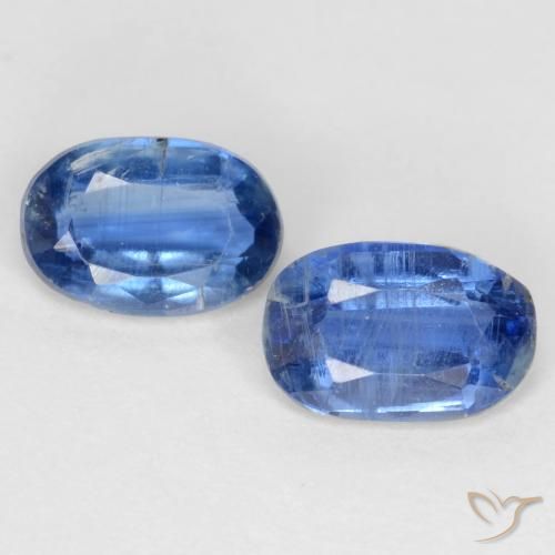 1.27ctw Natural Dark Blue Kyanite, Oval, I1