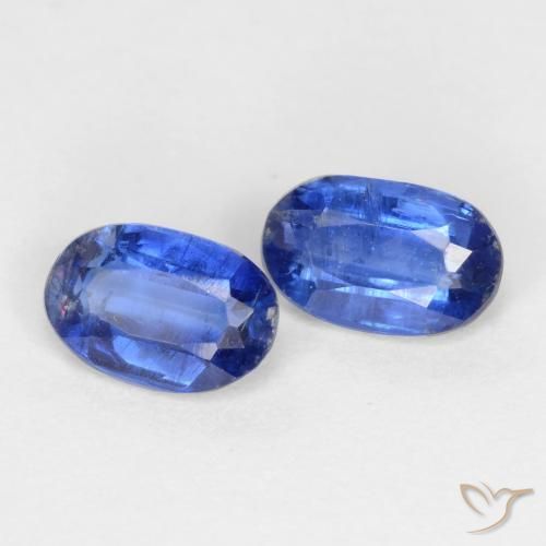 0.98 ctw Blue Kyanite Stones, Natural Kyanite in Oval Facet Shape for Sale