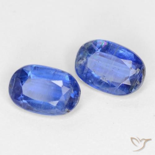 1.33 ctw Blue Kyanite Stones, Natural Kyanite in Oval Facet Shape for Sale