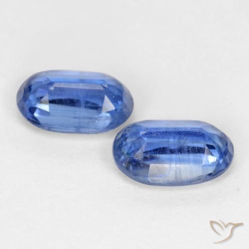 Kyanite Gemstones in 6.3 x 4.2 mm Size for Sale, Kyanite Stones in Navy Blue Color