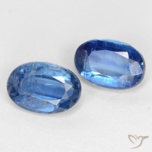1.46 ctw Blue Kyanite Stones, Natural Kyanite in Oval Facet Shape for Sale