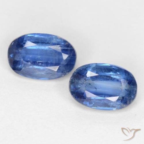 1.39 ct Blue Kyanite, 6.5 x 4.4 mm Oval Cut From Nepal, Photo A