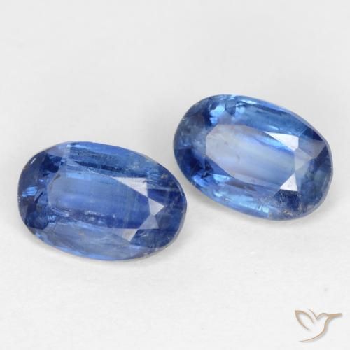 1.39 ctw Blue Kyanite Stones, Natural Kyanite in Oval Facet Shape for Sale