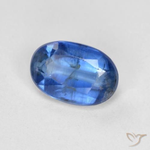0.64 ct Blue Kyanite Stone, Natural Kyanite in Oval Facet Shape for Sale