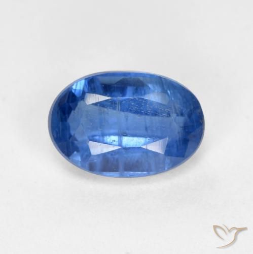 0.69ct Natural Navy Blue Kyanite, Oval, SI-I1
