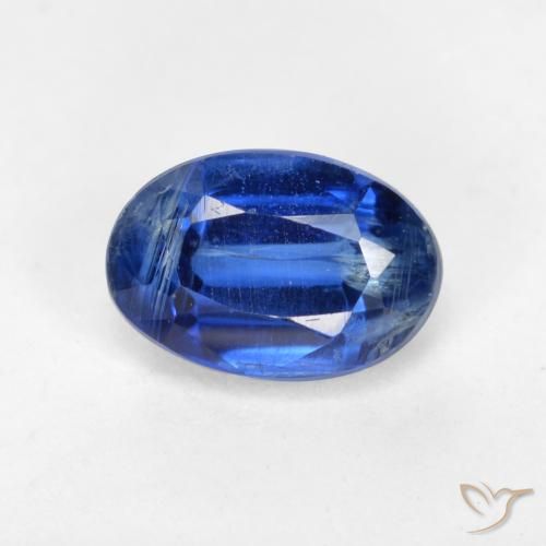 0.78ct Natural Navy Blue Kyanite, Oval, SI-I1
