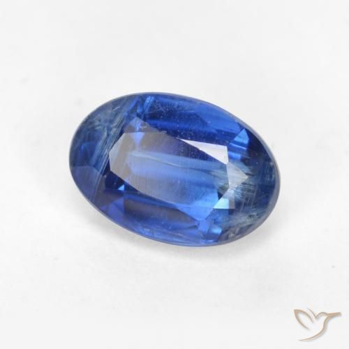 0.78 ct Blue Kyanite Stone, Natural Kyanite in Oval Facet Shape for Sale
