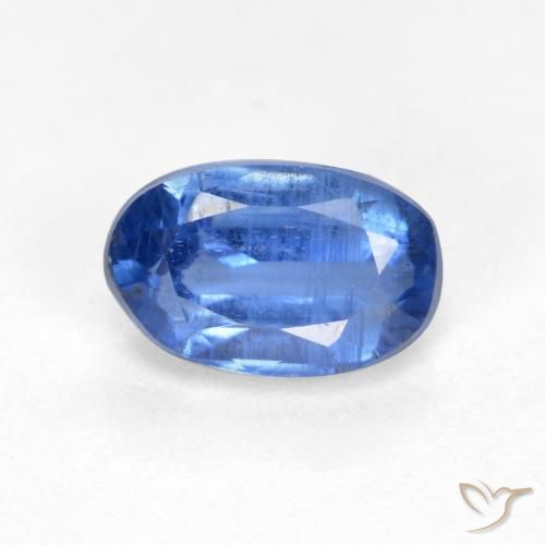 0.69ct Natural Deep Blue Kyanite, Oval, VS-SI