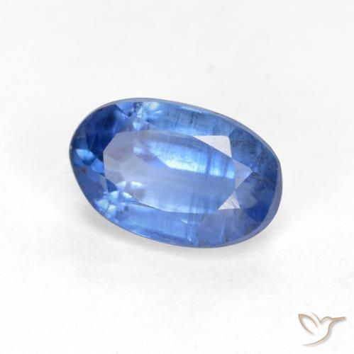 0.69 ct Blue Kyanite Stone, Natural Kyanite in Oval Facet Shape for Sale