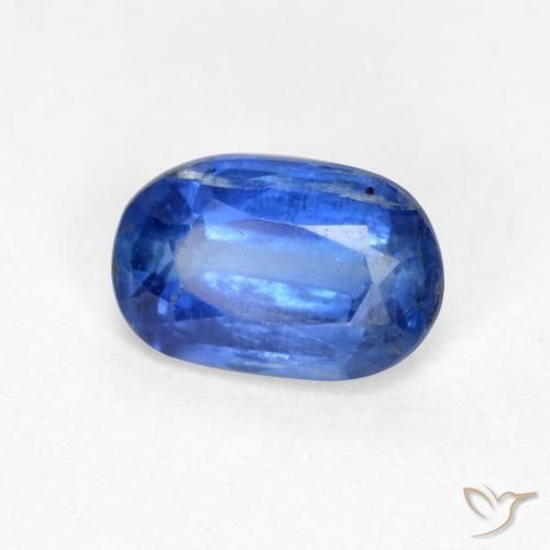 0.58ct Natural Dark Blue Kyanite, Oval, SI-I1