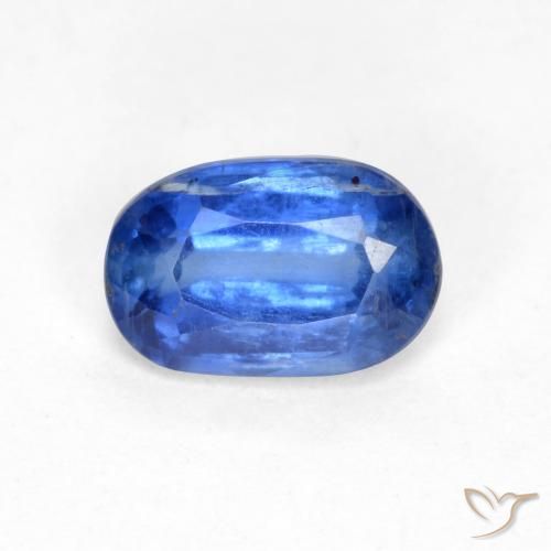 0.58 ct Blue Kyanite Stone, Natural Kyanite in Oval Facet Shape for Sale