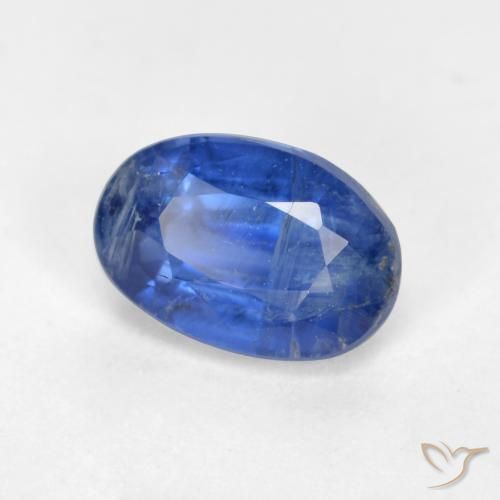 0.83 ct Blue Kyanite Stone, Natural Kyanite in Oval Facet Shape for Sale